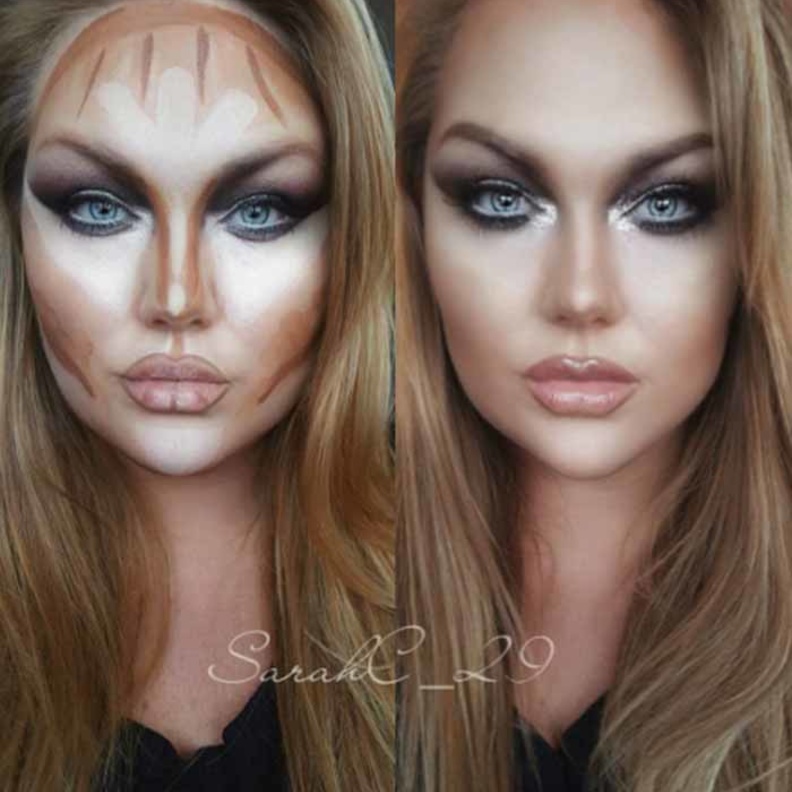 تقنية كونتور غريبة وغير تقليدية