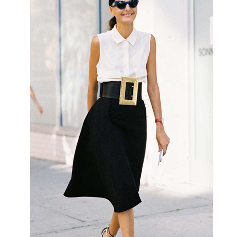 زيني خصرك بحزام عريض لاطلالة راقية وعلى الموضة 