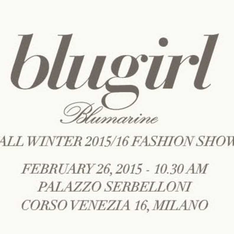 BLUGIRL FW 2015-16 FASHION SHOW 