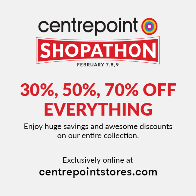 Centrepoint تطلق فعالية ماراثون التسوق الإلكتروني