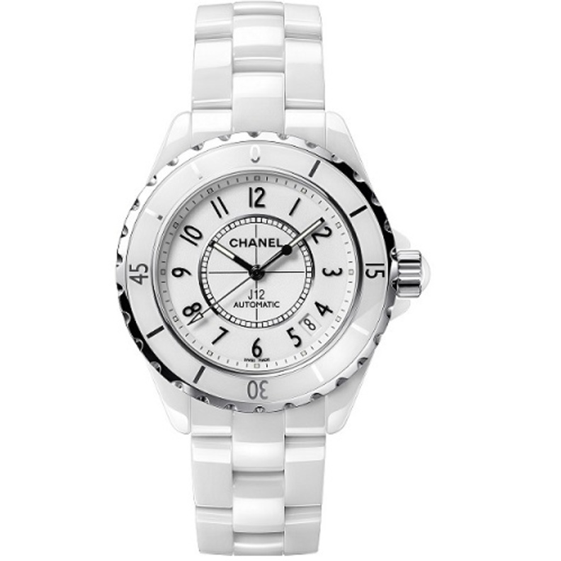  ساعة شانيل J12 باللون الأبيض