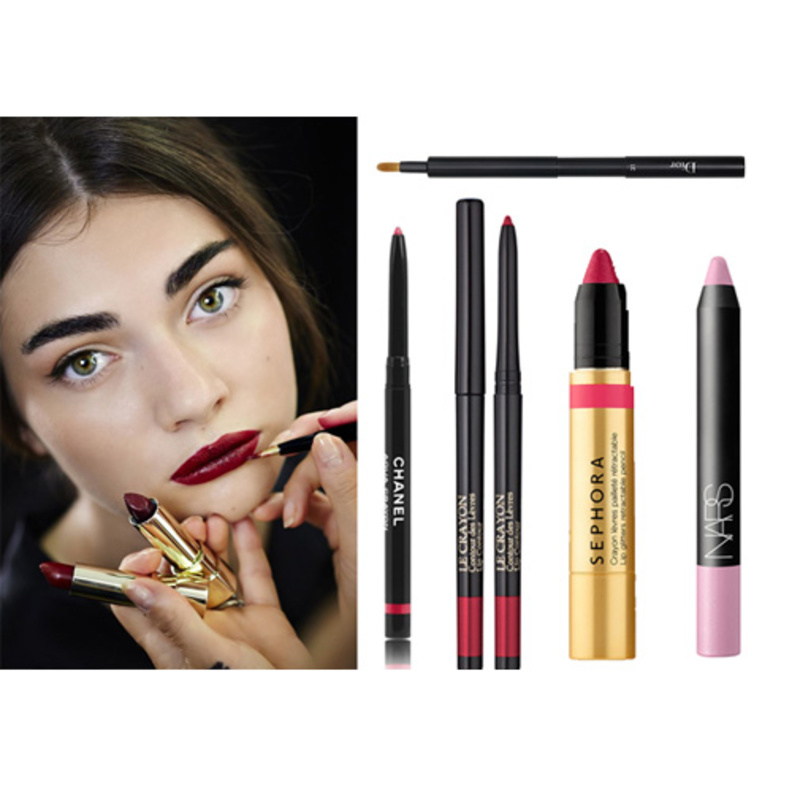 أقلام تحديد الشفاه تسهّل تمرير أحمر الشفاه