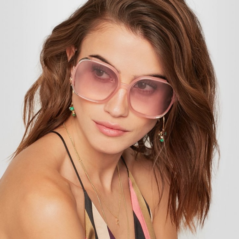 Prada نظارات شمسية باللون الأخضر من