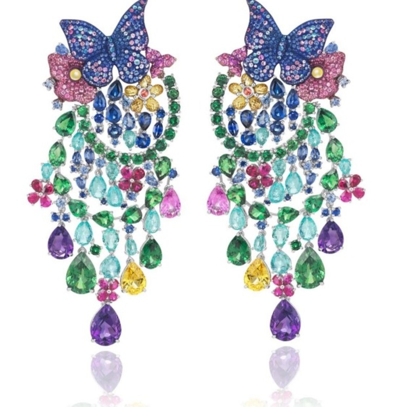 اقراط احجار كريمة من شوبارد 