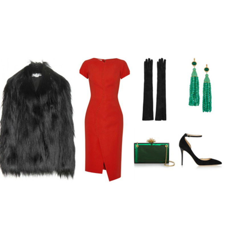 اطلالة أنيقة مستوحاة من ألوان العلم الاماراتي لزيارة مسائية