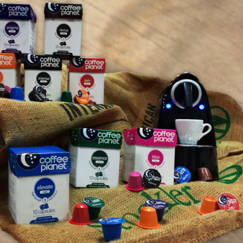 كبسولات القهوة الملونة من كوفي بلانيت