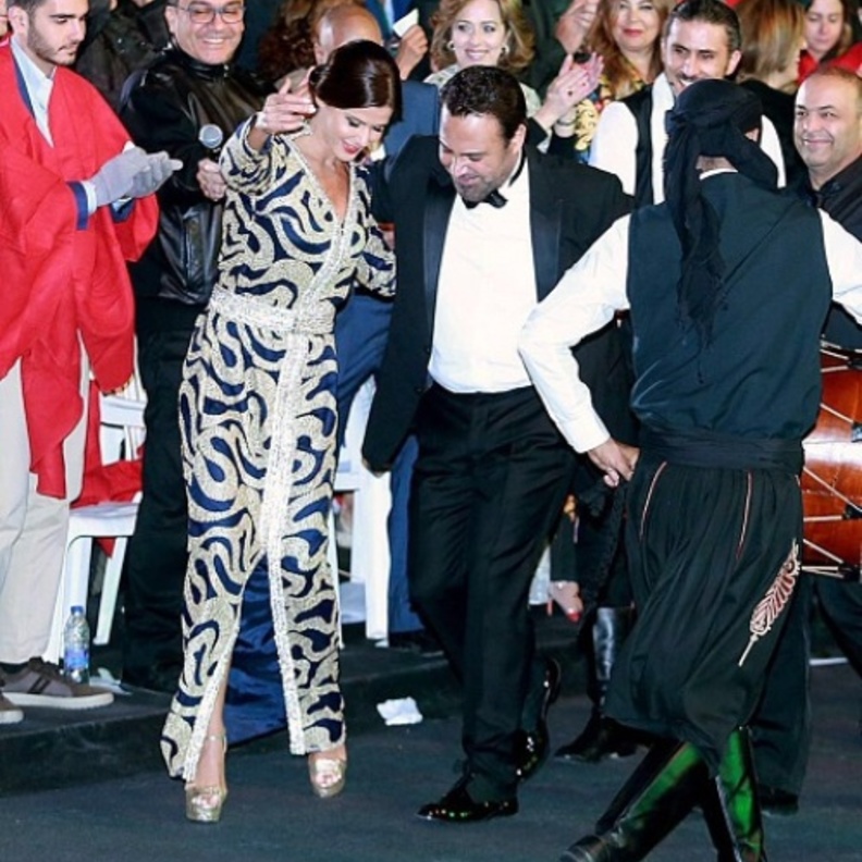 ستريدا جعجع تدبك مع عاصي الحلاني