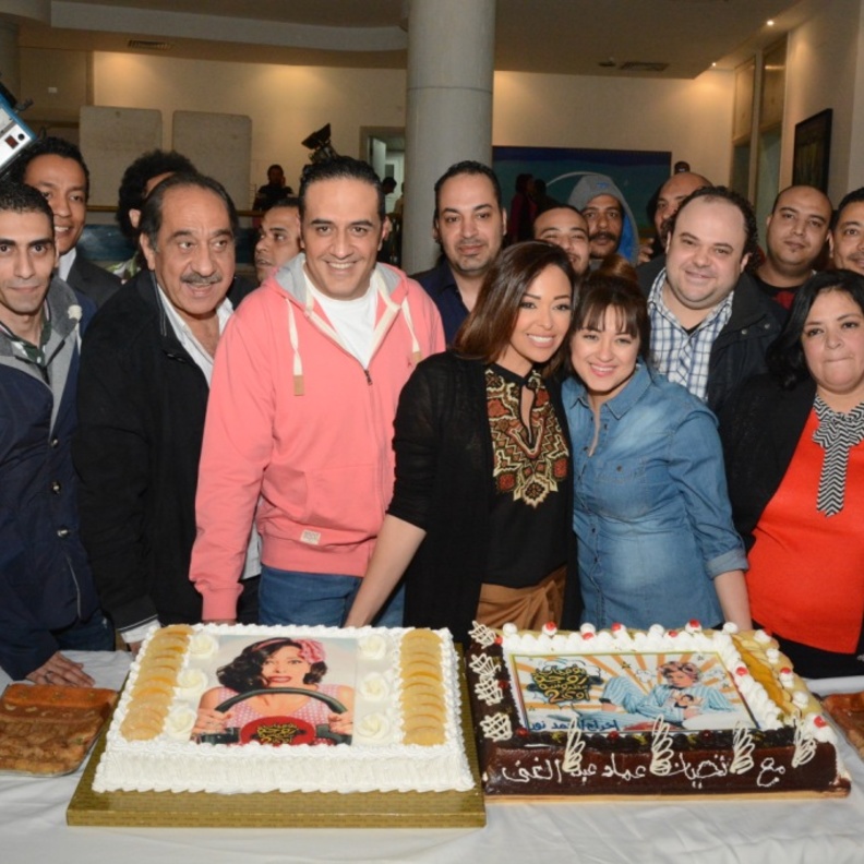 احتفلوا باستئناف العمل المقرر عرضه في رمضان