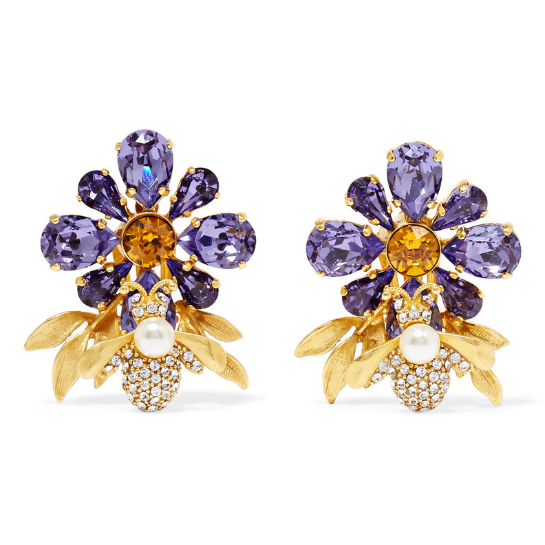 Dolce & Gabbana أقراط من الكريستال من