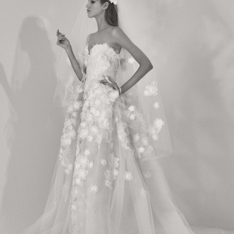 Elie Saab فستان زفاف رقيق من