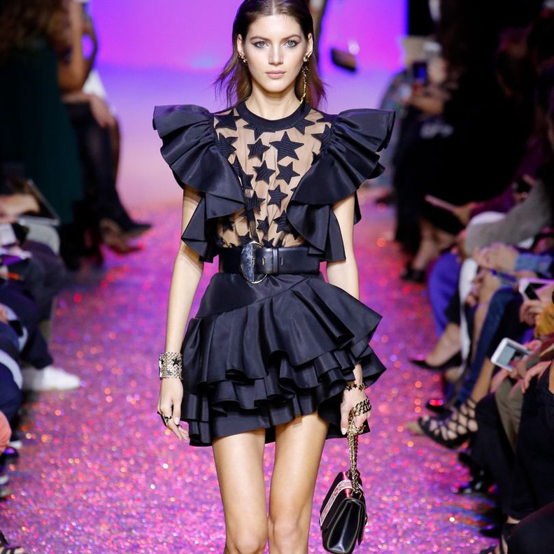 Marchesa Notte فستان سهرة قصير من