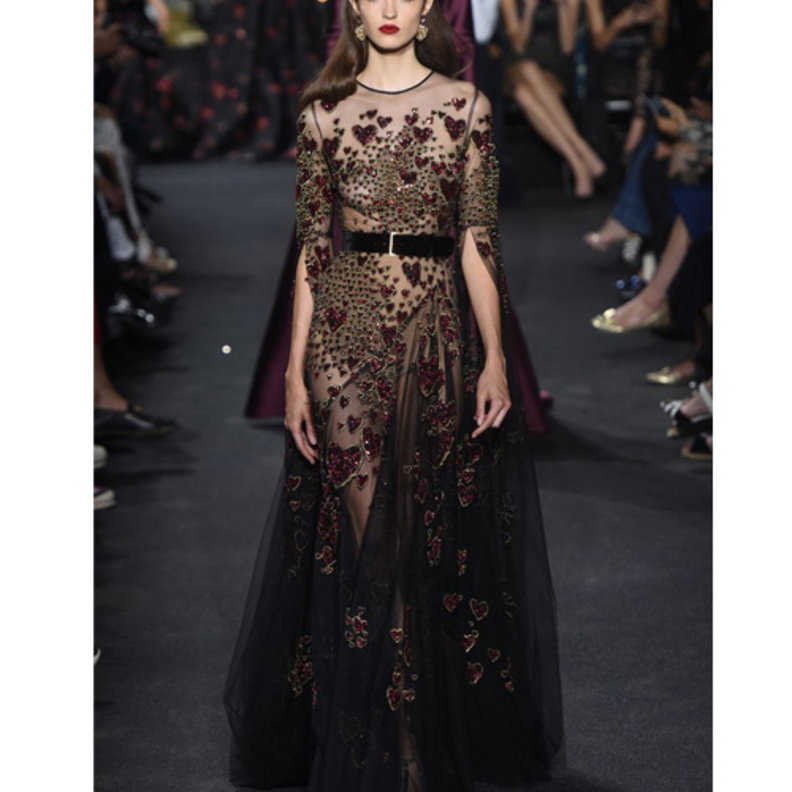 Elie Saab فستان من الشيفون من