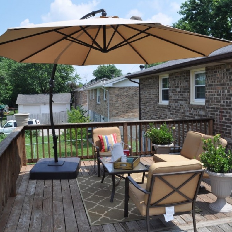 Enamour Home Deck Designs Umbrella Stand