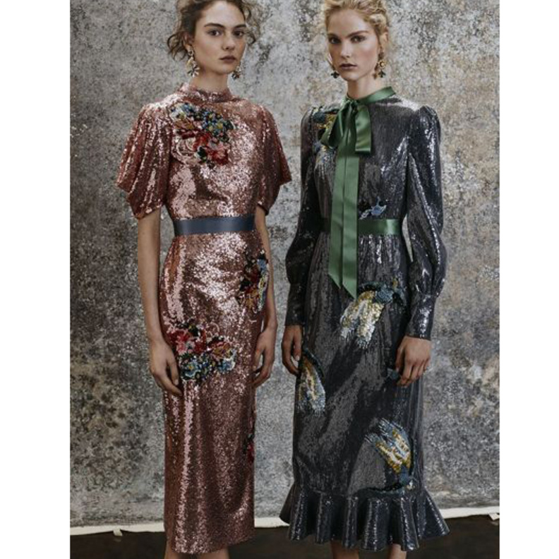 Monique Lhuillier من مجموعة ما قبل خريف ٢٠١٧ 