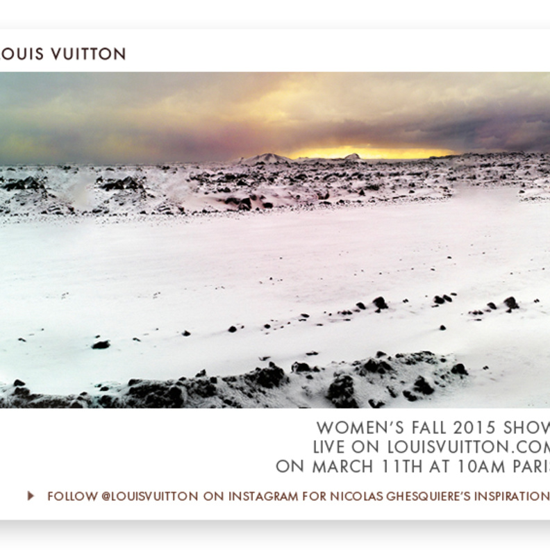 بث مباشر لعرض أزياء لويس فويتون Louis Vuitton للنساء لخريف وشتاء 2015