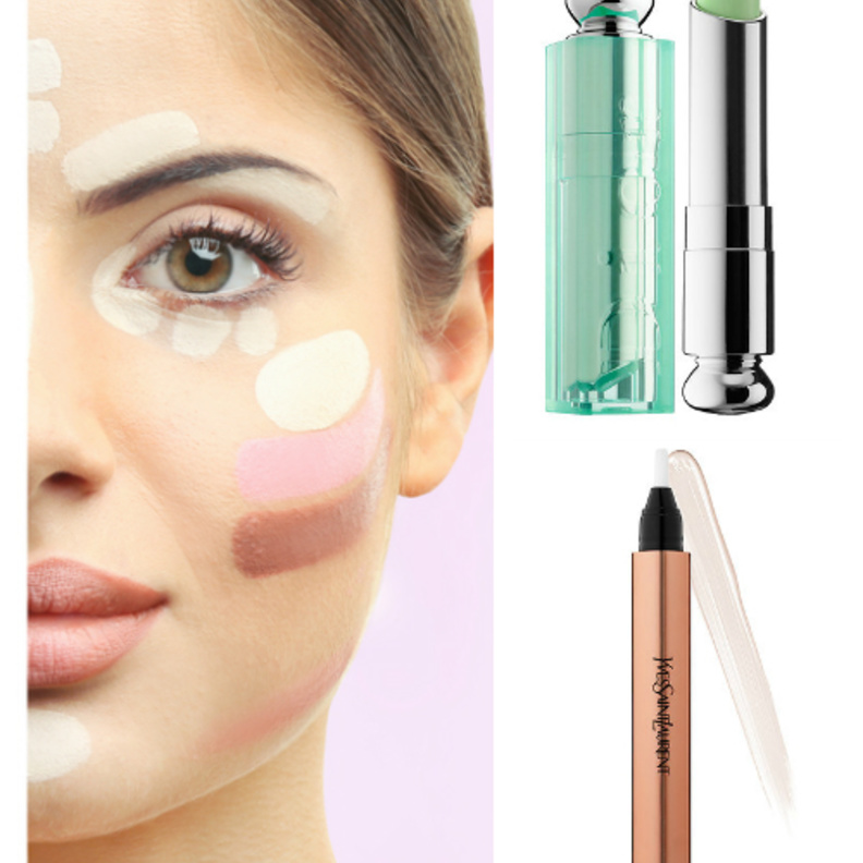 اخفاء عيوب الوجه بالألوان الصحيحة