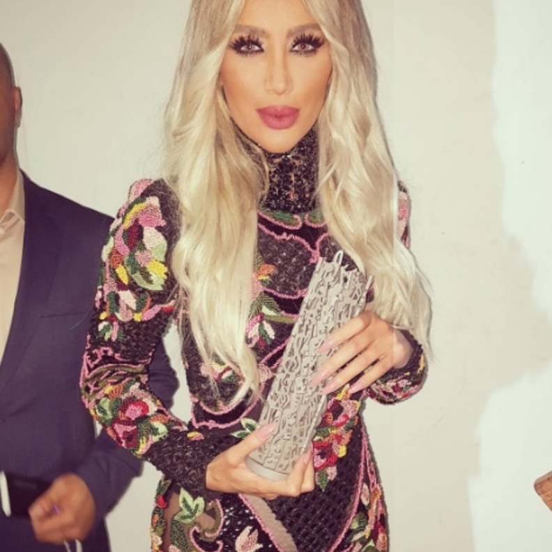 مايا دياب في حفل جائزة الموسيقى العربية