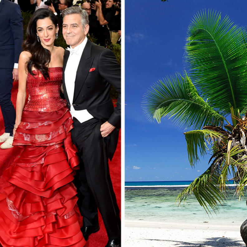 George & Amal Clooney Seychelles