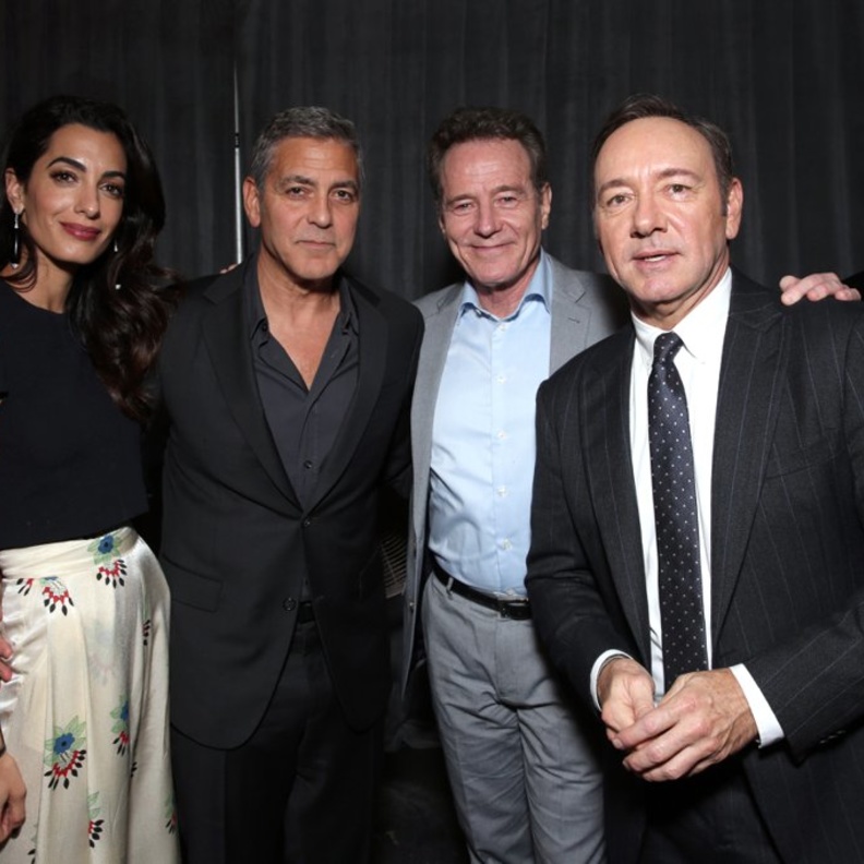 كيفين سبيسي وبرايان كرانستون وجورج وأمل كلوني