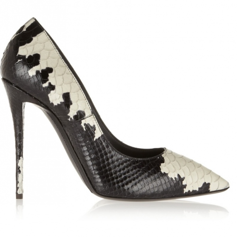 Giuseppe Zanotti's snake-effect leather pumps