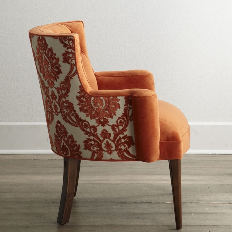 Haute House Bright Tiffany Damask Chair