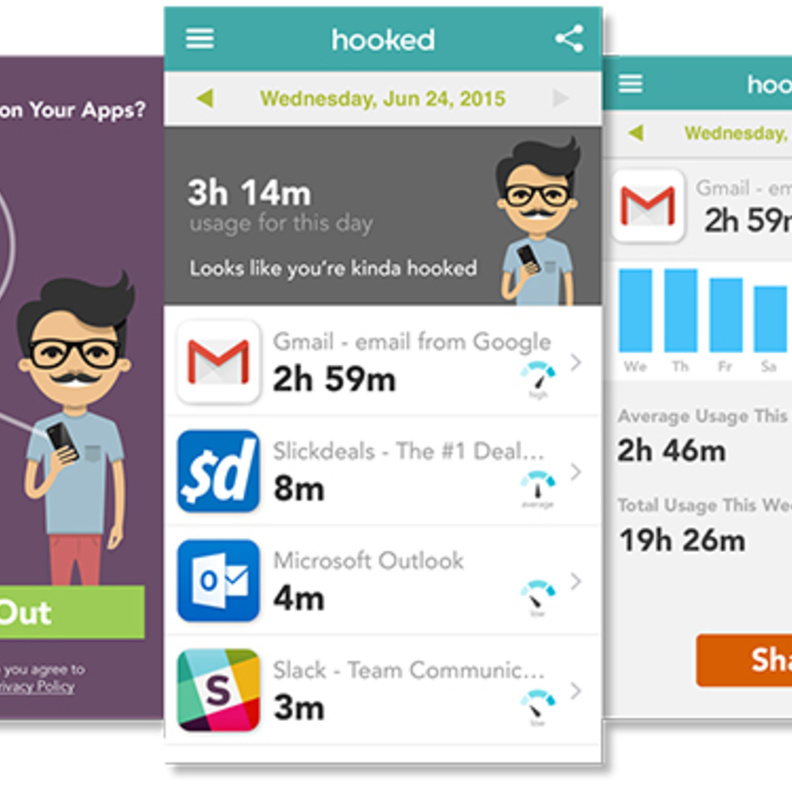 Hooked .. يكشف عن مدى تعلقكِ بهاتفكِ الذكي