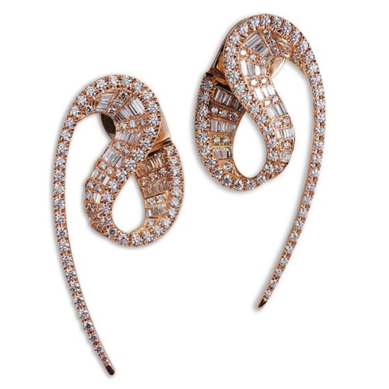 Kavant and Sharart wave Earrings