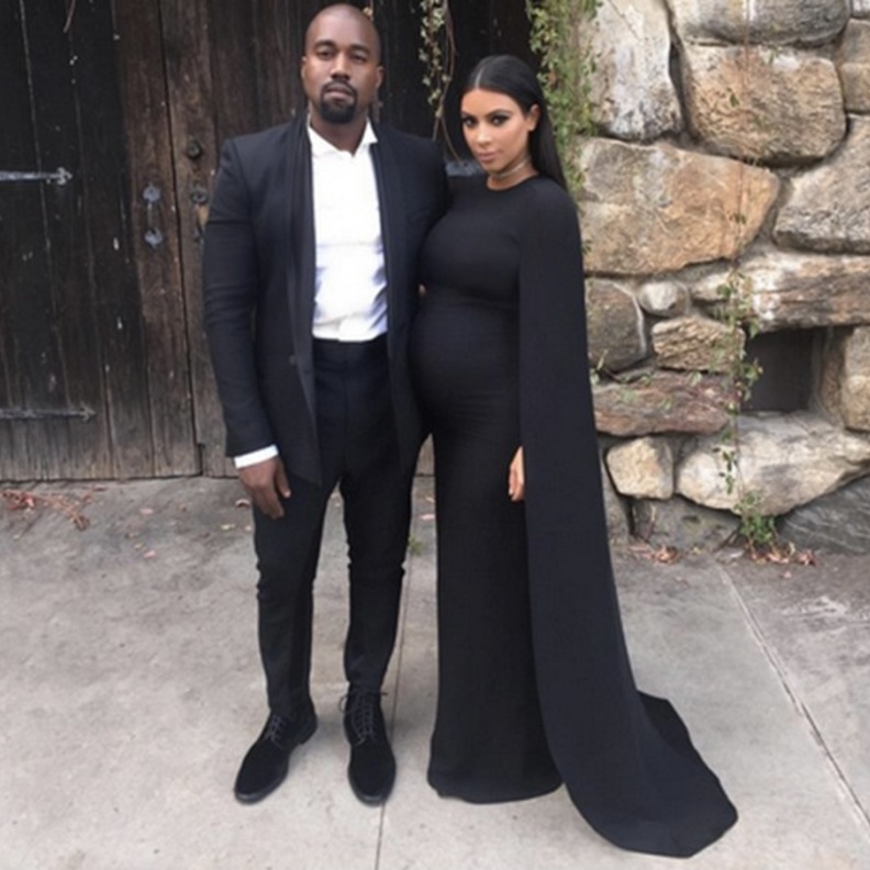 Kim Kardashian in Valention dress
