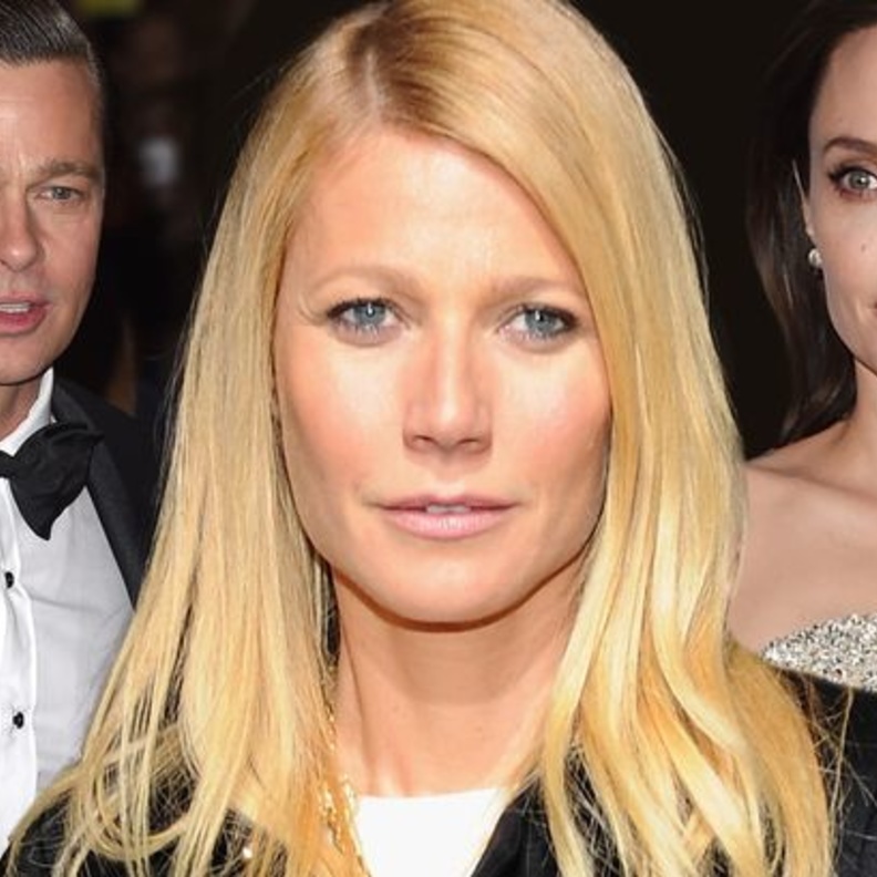 أنجلينا جولي وبراد بيت وجوينث بالترو