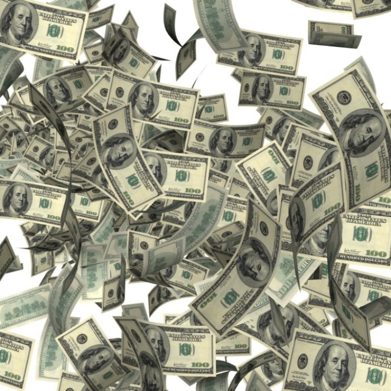 مليونا دولار تتطاير في الشارع