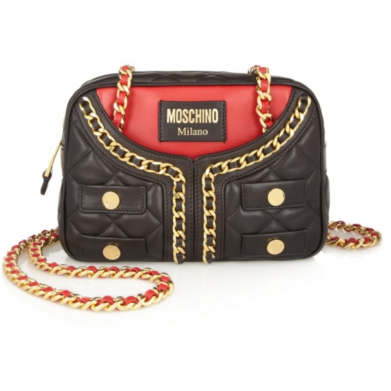 Moschino - Jacket quilted leather shoulder bag