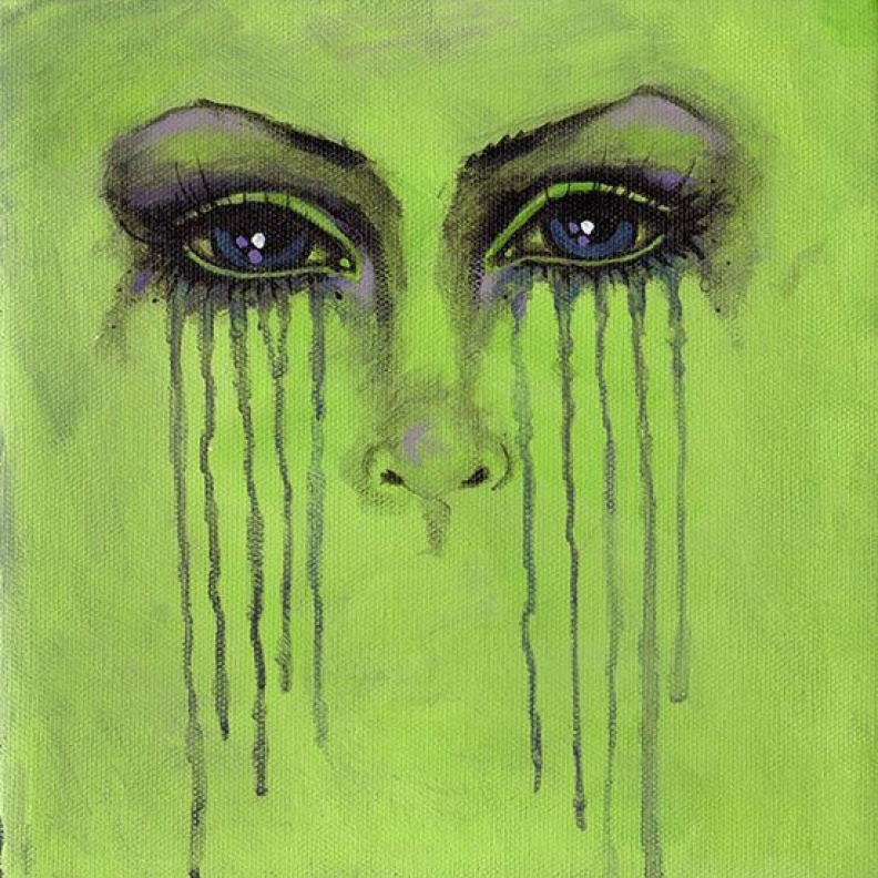 رسّامة تبدع... باستخدام فمها 