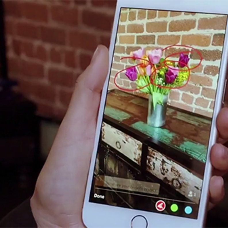  الرسم على الشاشة اثناء البث المباشر في تطبيق بريسكوب