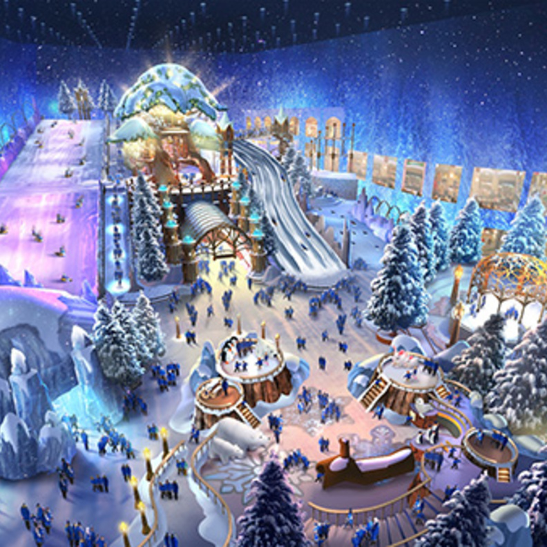 قريباً: أكبر حديقة ثلجية في العالم في أبوظبي