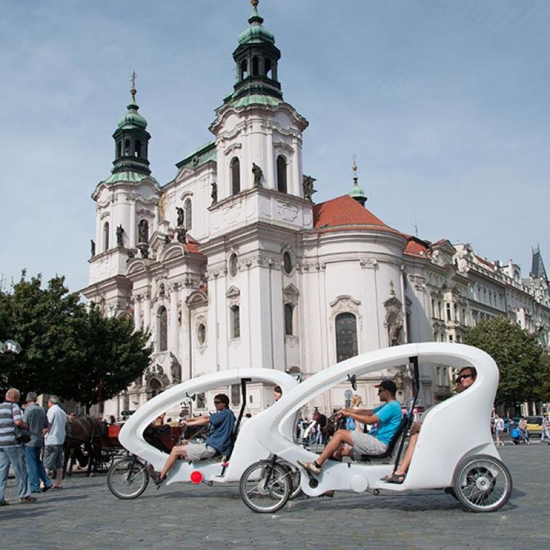 Riksha Ride in Prague