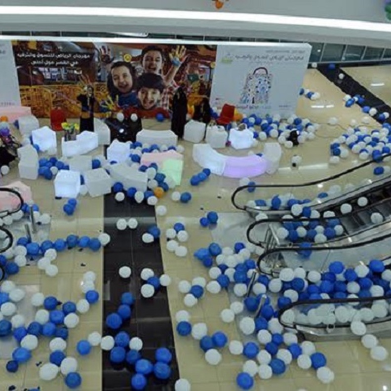 لحظة إفتتاح إحدى الدورات السابقة لمهرجان الرياض للتسوق والترفيه 