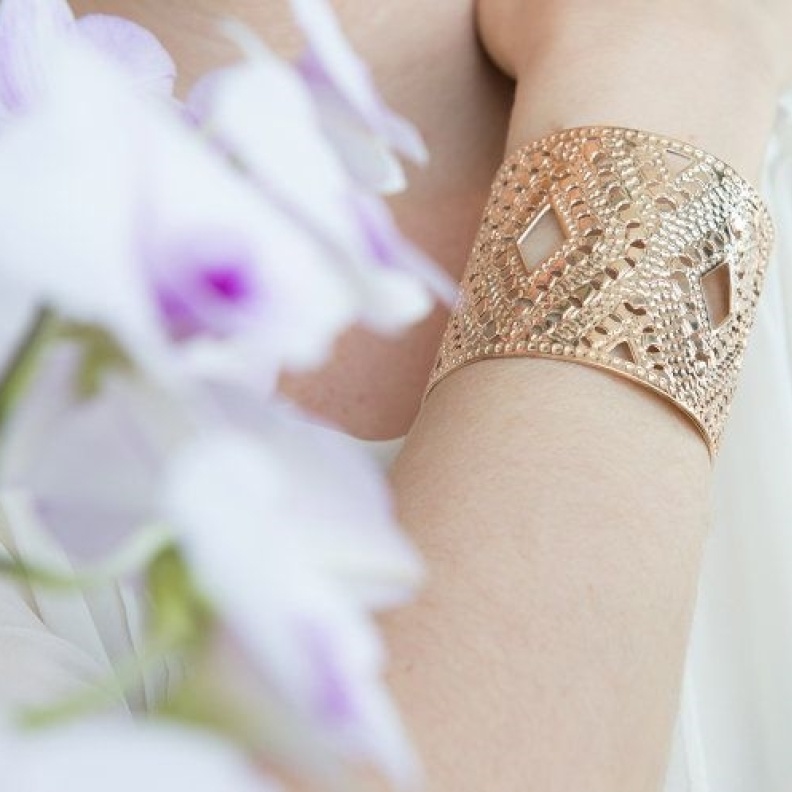 Rose Gold cuff by Kelka Jewelry