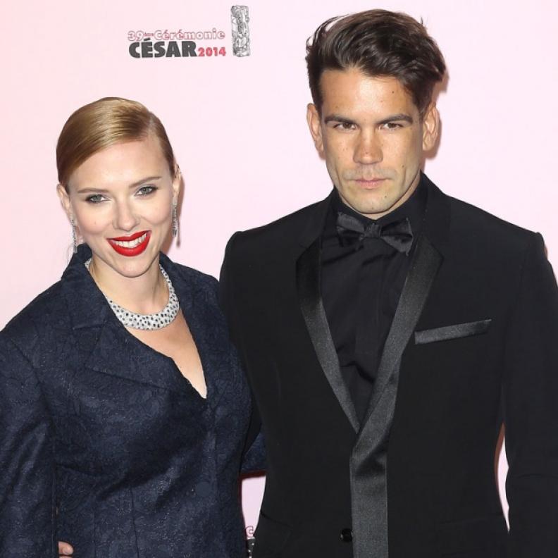 Scarlett Johansson and Romain Dauriac