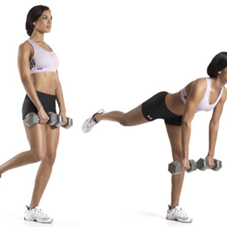 Single-Leg Barbell Straight-Leg Deadlift