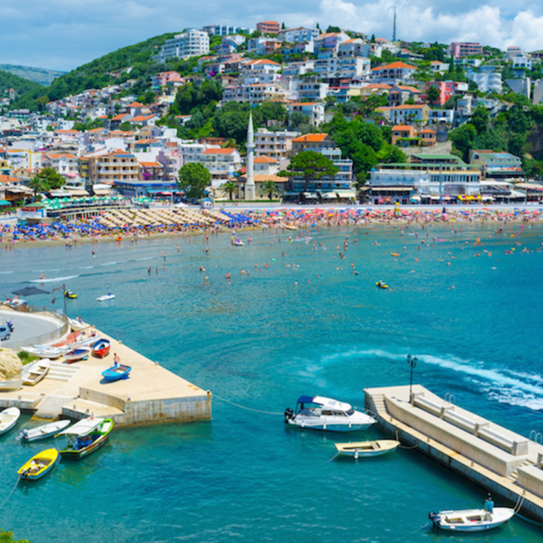 Ulcinj موقع رائع للشواطئ