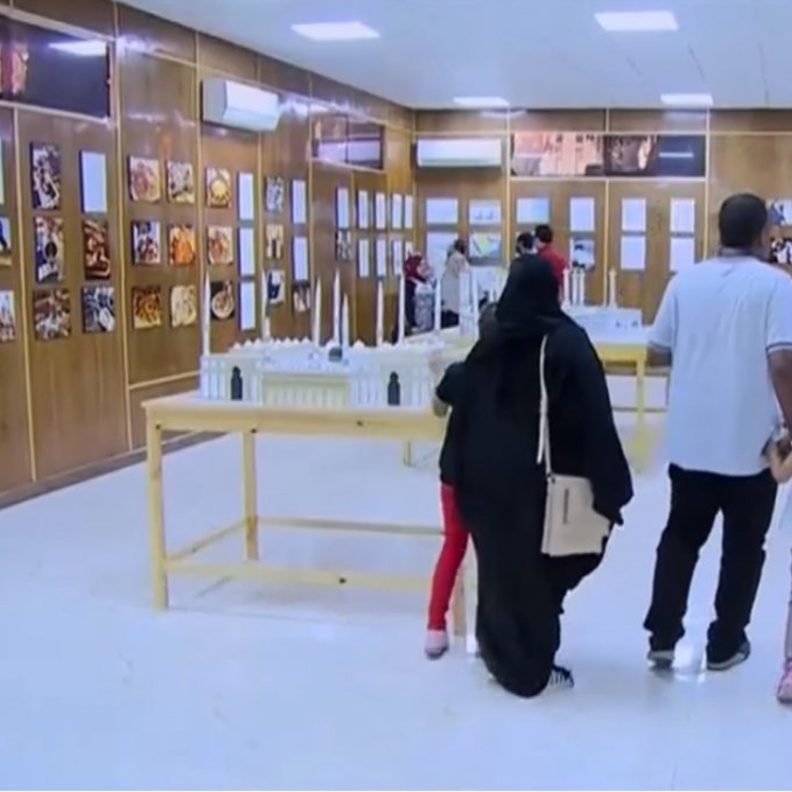 جانب من المتحف السعودي في القرية الفرعونية