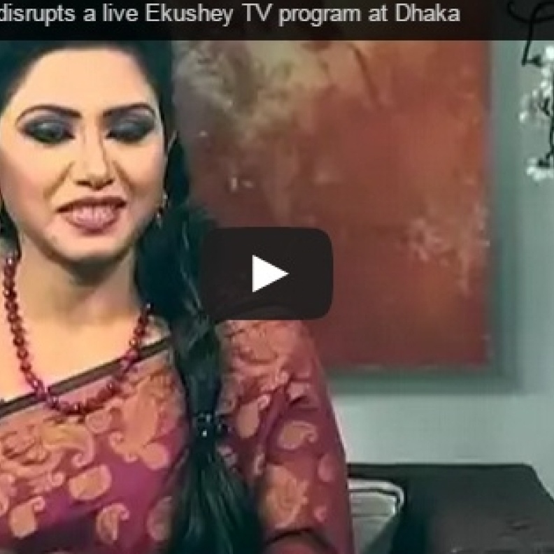 بالفيديو: ضيفة تهرب من لقاء تلفزيوني أثناء زلزال النيبال