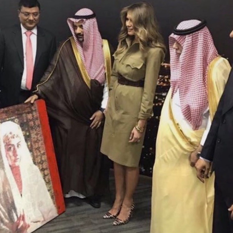ميلانيا ترامب في السعودية 