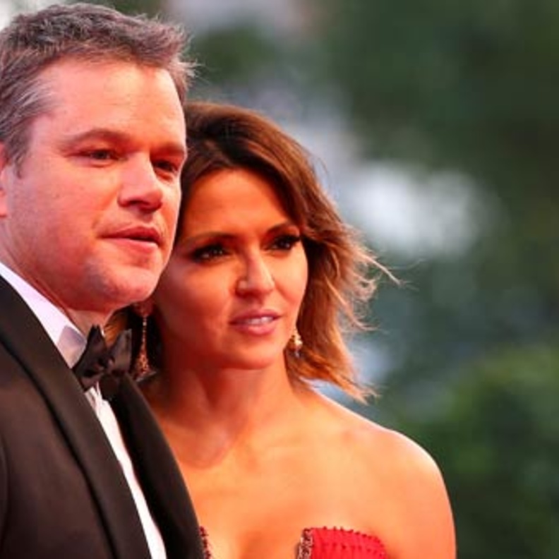 مات ديمون وزوجته في فينسيا