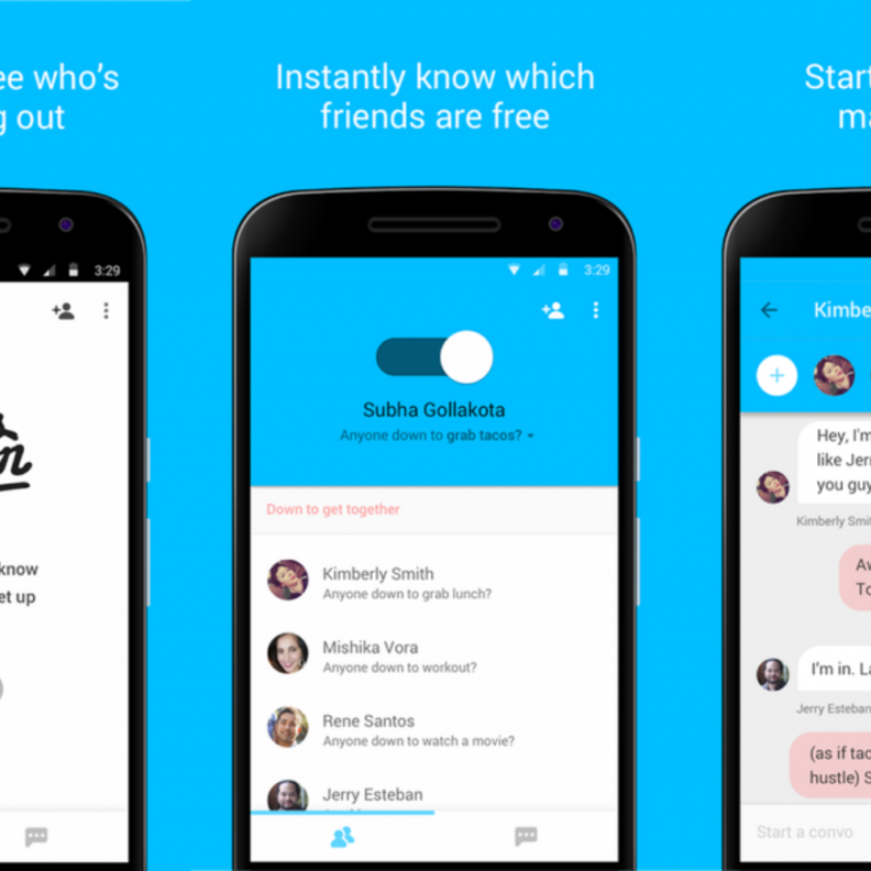 Who’s Down لتحديد اللقاءات بين الأصدقاء المتفرغين..