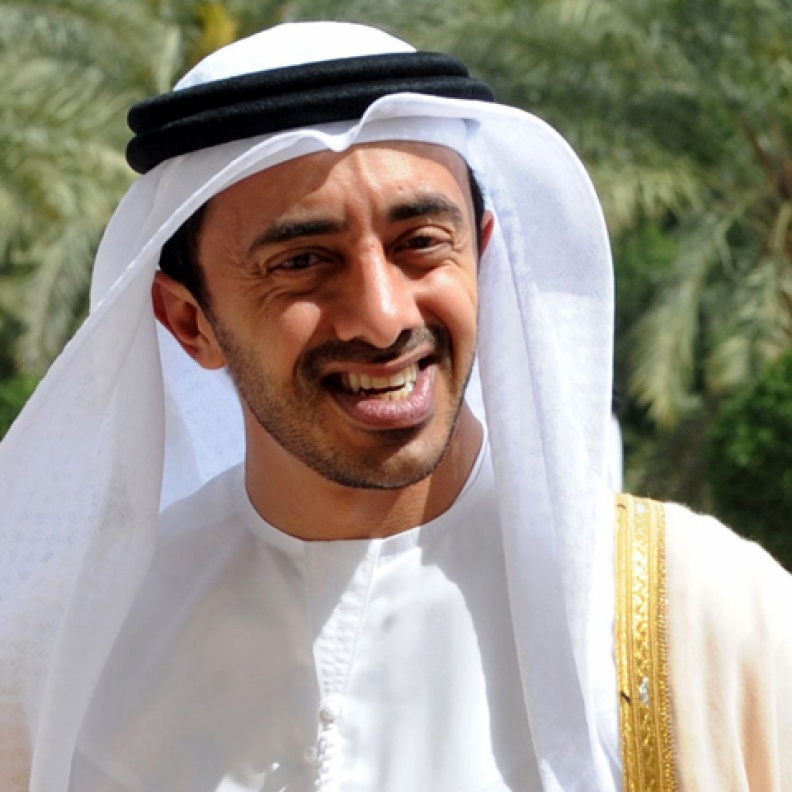 الشيخ عبد الله بن زايد آل نهيان وزير الخارجية الإماراتي