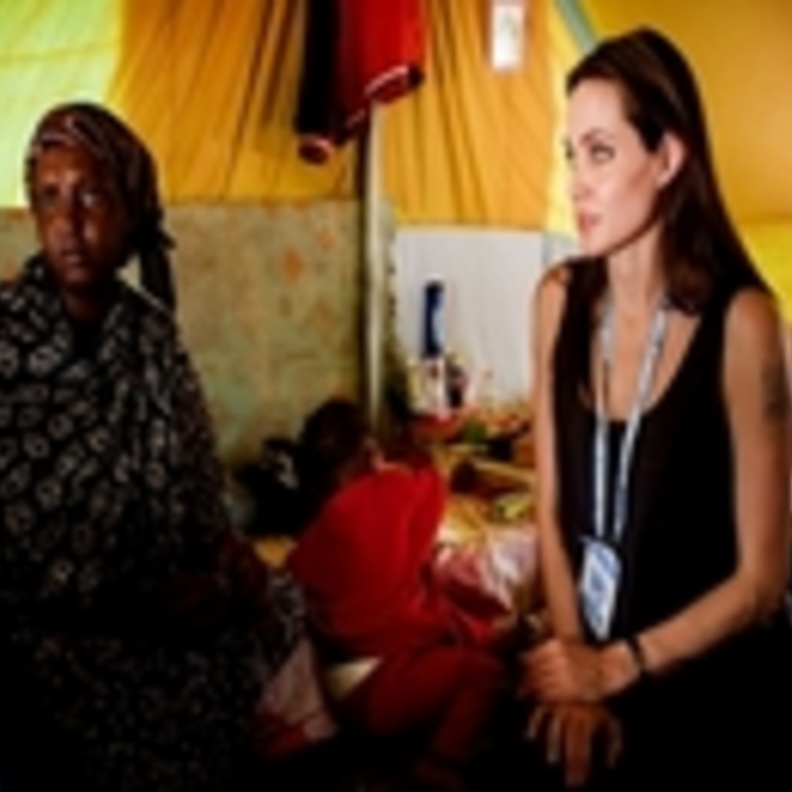 انجلينا جولي وبراد بيت يتبرعان بـ350 ألف دولار لأطفال الصومال