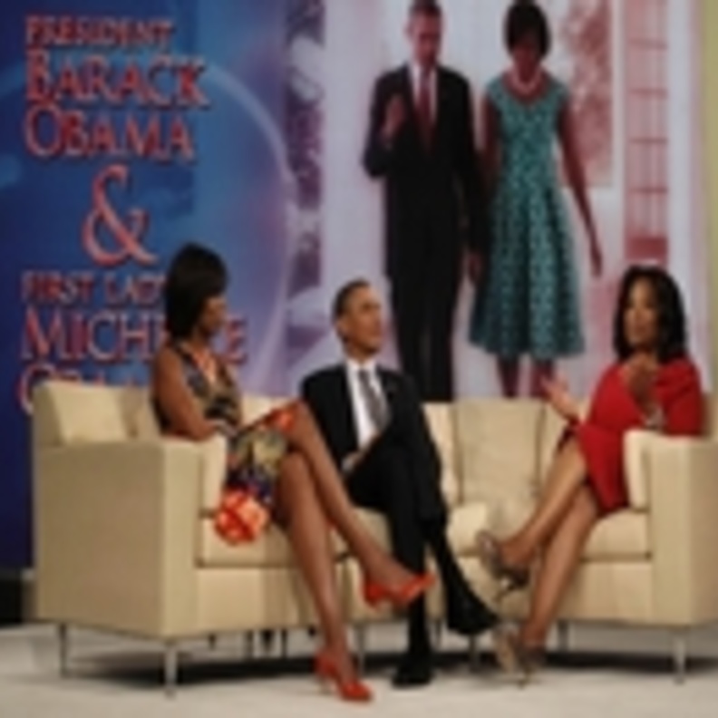 أوبرا وينفري تساند الرئيس الأمريكي باراك أوباما