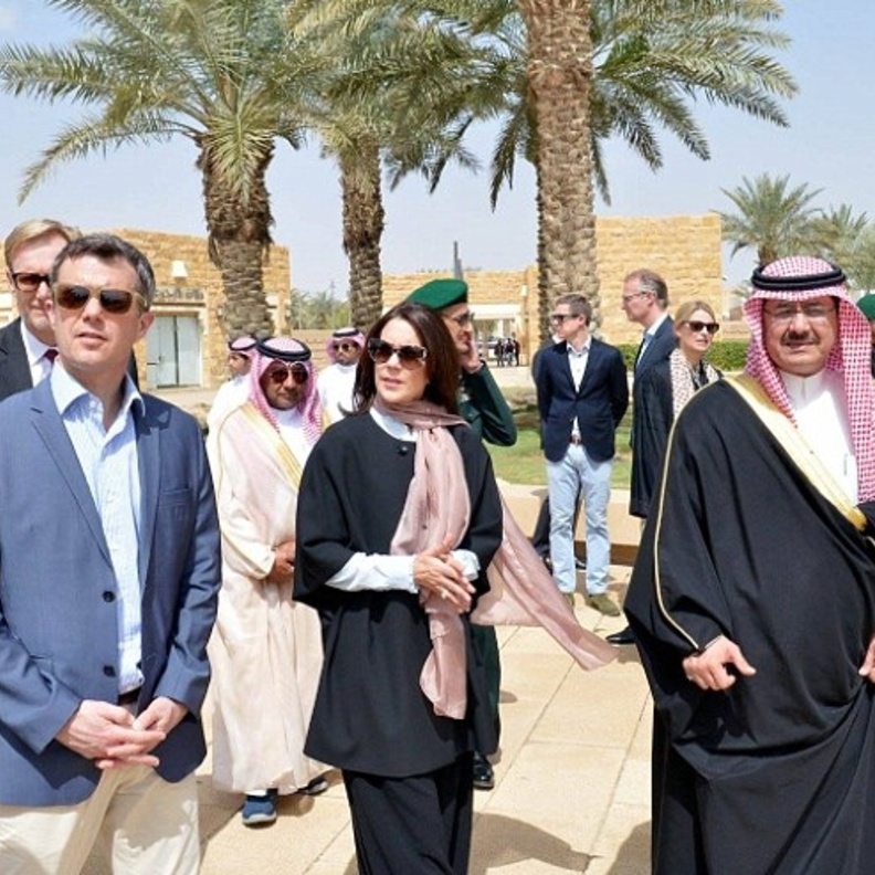 الامير فريدريك والاميره ماري في السعودية