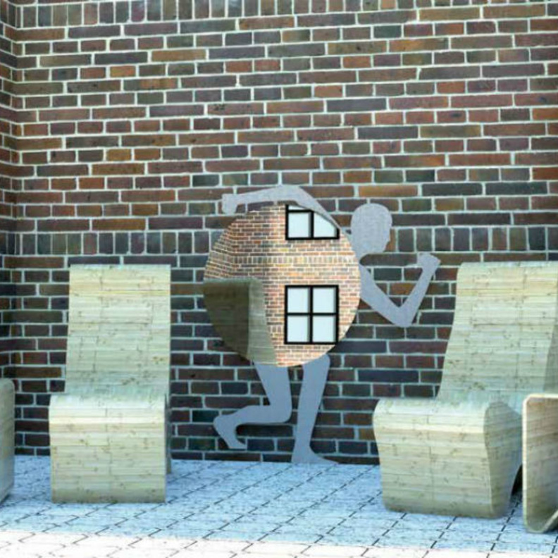 للجلسات الخارجية تاتي المرايا بلمسة اناقة وعملية، خاصة ان كانت من المواد المعاد تصنيعها